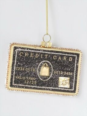 Cody Foster Credit Card Ornament | Funny Bling Christmas Ornament NWT